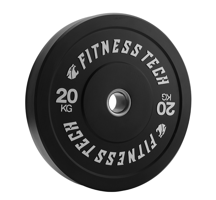 Black Bumper Plates | Fitness Tech