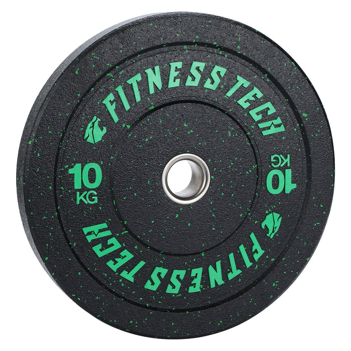 Bumper Plate Alta Resistencia Hi Temp Fleck de 5kg a 25kg - Unidad - Fitness Tech