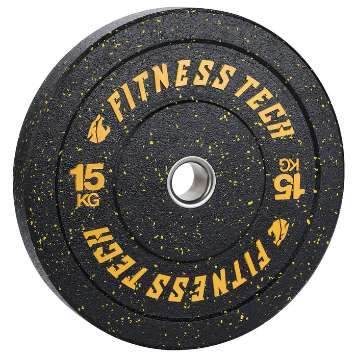 Bumper Plate Alta Resistencia Hi Temp Fleck de 5kg a 25kg - Unidad - Fitness Tech