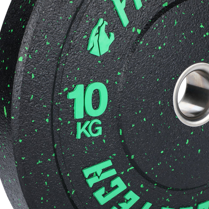 Bumper Plate Alta Resistencia Hi Temp Fleck de 5kg a 25kg - Unidad - Fitness Tech