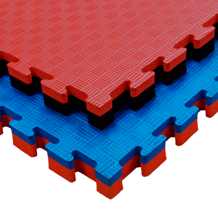 Tatami Professional Puzzle 100x100x4 cm Blau und Rot