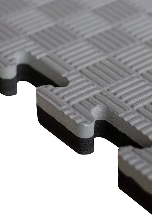Tatami Professional Puzzle 100x100x4 cm Schwarz und Grau